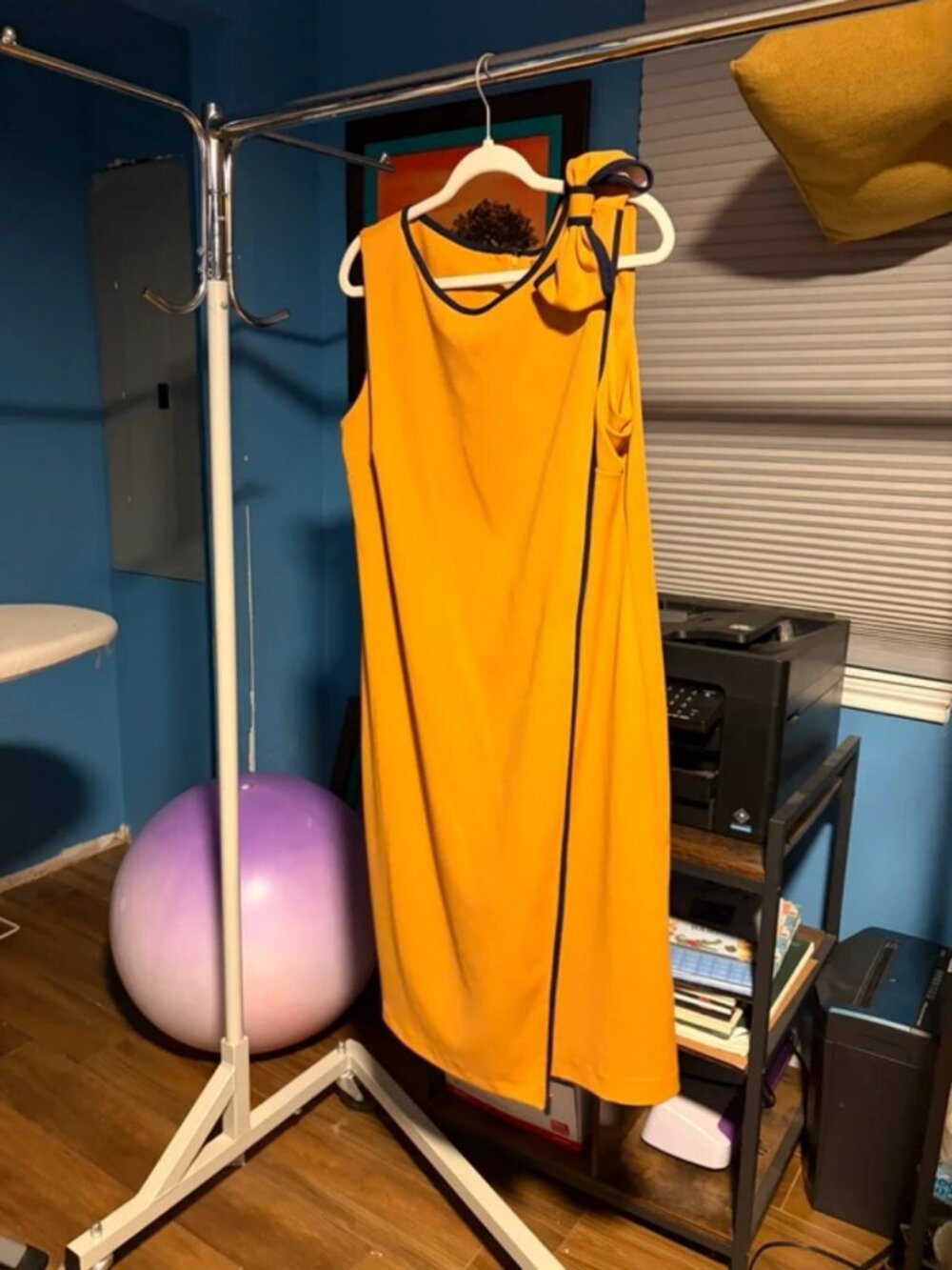 Allen Kay Mustard Yellow with Dark trim
